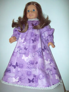 American Girl Flannel Nightgown