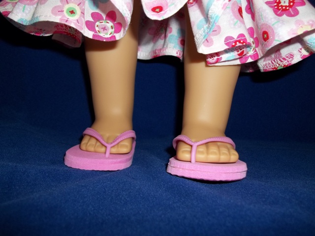 American Girl Pink Flip Flops